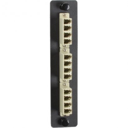 Black Box Standard Adapter Panel - Bronze Sleeve, (6) LC Duplex Pairs, Beige JPM455B-R2