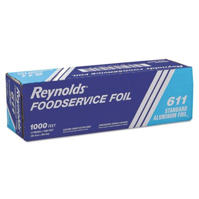 Reynolds Wrap Standard Aluminum Foil Roll, 12" x 1000 ft, Silver RFP611