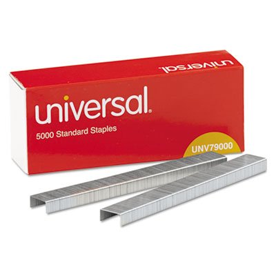 UNV79000 Standard Chisel Point 210 Strip Count Staples, 5,000/Box, 5 Boxes per Pack UNV79000VP