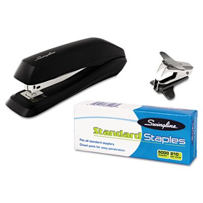 Swingline Standard Economy Stapler Pack, Full Strip, 15-Sheet Capacity, Black SWI54551