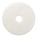 PAD 4020 WHI Standard Floor Pads, 20" dia, White, 5/Carton BWK4020WHI