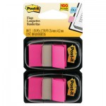 Post-It Flags Standard Page Flags in Dispenser, Bright Pink, 100 Flags/Dispenser MMM680BP2