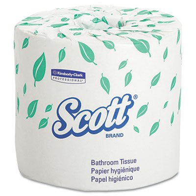Scott Standard Roll Bathroom Tissue, 2-Ply, 550 Sheets/Roll, 20 Rolls/Carton KCC13607