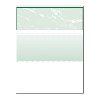 DocuGard Standard Security Check, 11 Features, 8.5 x 11, Green Marble Top, 500/Ream PRB04502