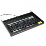 IVR53010 Standard Underdesk Keyboard Drawer, 24-1/4w x 15-1/3d, Black IVR53010