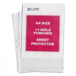 C-Line Standard Weight Poly Sheet Protector, Clear, 2", 11 3/4 x 8 1/4, 50/BX CLI08037