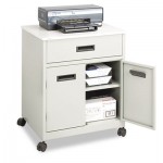 Safco Steel Machine Stand w/Pullout Drawer, 25w x 20d x 29-3/4h, Gray SAF1870GR