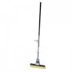 Rubbermaid Commercial FG643500BRNZ Steel Roller Sponge Mop, Bronze Handle w/12" Wide Yellow Sponge RCP6435BZE