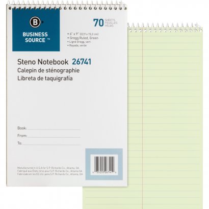 Business Source Steno Notebook 26741