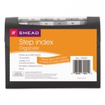 Smead Step Index Organizer, 12-Pocket, Letter, Poly, Black SMD70901