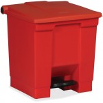 Rubbermaid Commercial Step-on Waste Container 614300RED