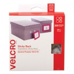 VELCRO Brand Sticky-Back Fasteners, Removable Adhesive, 0.75" dia, White, 200/Box VEK91824