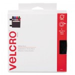 Velcro Sticky-Back Hook and Loop Fastener Tape with Dispenser, 3/4 x 15 ft. Roll, Black VEK90081