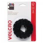 Velcro Sticky-Back Hook and Loop Dot Fasteners, 5/8 Inch, Black, 75/Pack VEK90089