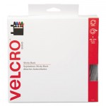 Velcro Sticky-Back Hook and Loop Fasteners in Dispenser, 3/4 Inch x 30 ft. Roll, White VEK91138
