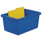Storage Bins, 10 5/8 x 15 5/8 x 8, 5 1/2 Gallon, Assorted Color, Plastic STX61515U06C