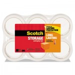 Scotch Storage Tape, 1.88" x 54.6yds, 3" Core, Clear, 6 Rolls/Pack MMM36506