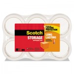 Scotch Storage Tape, 1.88" x 54.6yds, 3" Core, Clear, 6 Rolls/Pack MMM36506