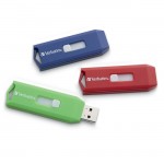 Verbatim Store 'n' Go USB Flash Drive - 4GB - 3pk of Assorted Colors 97002