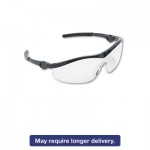 Storm Wraparound Safety Glasses, Black Nylon Frame, Clear Lens, 12/Box CRWST110