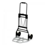 Safco Stow-Away Collapsible Medium Hand Truck, 275 lb Capacity, 19 x 17.75 x 38.75, Aluminum SAF4062