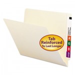 Smead Straight Cut End Tab Folders, 9 1/2 Inch Front, Letter, Manila, 100/Box SMD24110