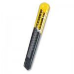 Stanley Straight Handle Knife w/Retractable 13 Point Snap-Off Blade, Yellow/Gray BOS10150