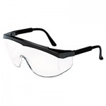 CWS SS110 Stratos Safety Glasses, Black Frame, Clear Lens CRWSS110BX