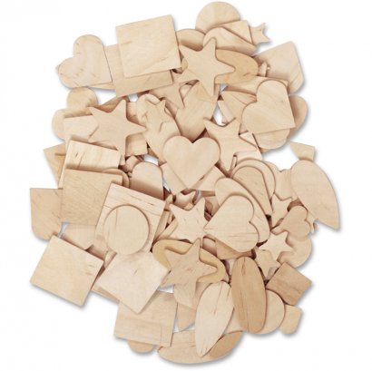 Pacon Street Natural Wood Shapes Set AC370001