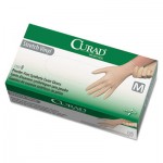 Curad CUR9225 Stretch Vinyl Exam Gloves, Powder-Free, Medium, 150/Box MII6CUR9225