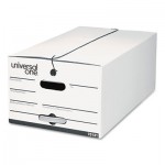 UNV75131 String/Button Storage Box, Legal, Fiberboard, White, 12/Carton UNV75131