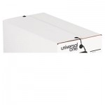 UNV75121 String/Button Storage Box, Letter, Fiberboard, White, 12/Carton UNV75121