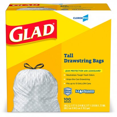 Glad Strong Tall Kitchen Trash Bags 78526BD