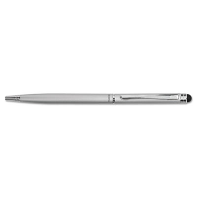 Zebra StylusPen Twist Ballpoint Pen/Stylus, Silver ZEB33161