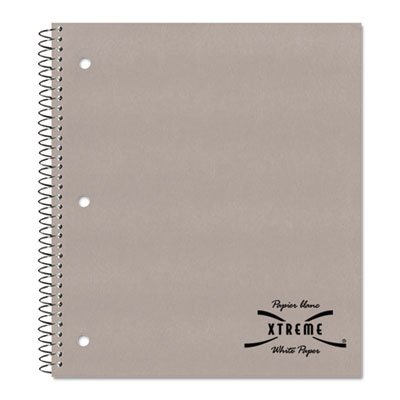 National Brand Subject Wirebound Notebook, College/Margin Rule, 11 x 8 7/8, White, 80 Sheets RED33709