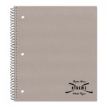 National Brand Subject Wirebound Notebook, College/Margin Rule, 11 x 8 7/8, White, 80 Sheets RED33709
