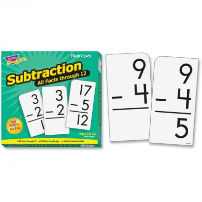 Subtraction 0-12 All Facts Skill Drill Flash Cards 53202