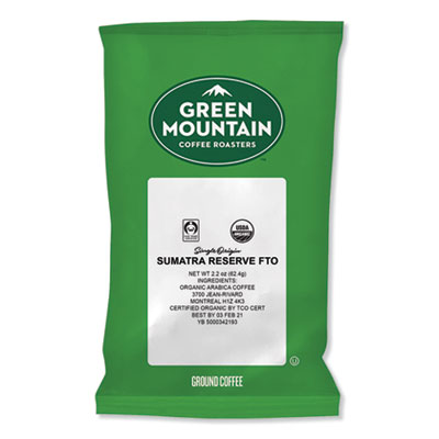 Green Mountain Coffee Sumatra Reserve Fraction Packs, 2.2 oz, 50/Carton GMT8287