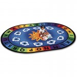 Sunny Day Learn/Play Oval Rug 9495