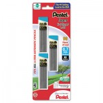 Pentel Super Hi-Polymer Lead Refills, 0.7mm, HB, Black, 30/Tube, 3 Tubes/Pack PENC27BPHB3K6