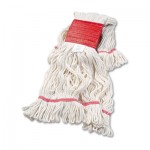 503WH Super Loop Wet Mop Head, Cotton/Synthetic, Large Size, White BWK503WHEA