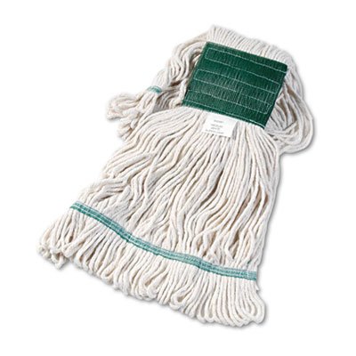 502WH Super Loop Wet Mop Head, Cotton/Synthetic, Medium Size, White BWK502WHEA