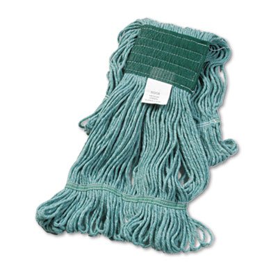 502GN Super Loop Wet Mop Head, Cotton/Synthetic, Medium Size, Green BWK502GNEA