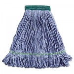 502BL Super Loop Wet Mop Head, Cotton/Synthetic, Medium Size, Blue BWK502BLEA