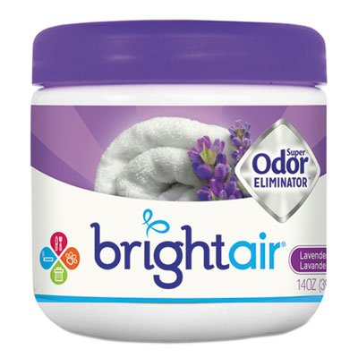 BRIGHT Air Super Odor Eliminator, Lavender and Fresh Linen, Purple, 14oz BRI900014
