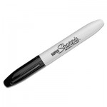 Sharpie Super Permanent Markers, Fine Point, Black, Dozen SAN33001