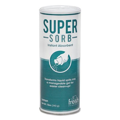 614SS Super-Sorb Liquid Spill Absorbent, Powder, Lemon-Scent, 12 oz. Shaker Can FRS614SSEA