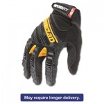 SuperDuty Gloves, Large, Black/Yellow, 1 Pair IRNSDG204L