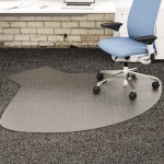 deflecto SuperMat Frequent Use Chair Mat, Medium Pile Carpet, Straight,60x66 w/Lip, Clear DEFCM14003K