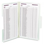 Smead SuperTab Pressboard 2-Fastener Folders with Two SafeSHIELD Coated Fasteners, 1/3-Cut Tabs, Legal Size, Gray-Green, 25